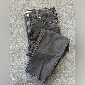madewell perfect vintage midrise 30P faded black wash